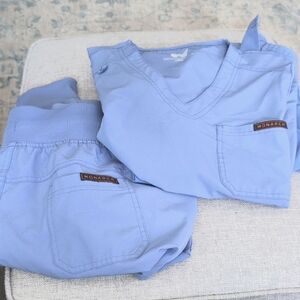 Women's Monarch Blue Scrub Set